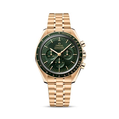 gold green omega speedmaster|Omega Speedmaster moonwatch green.